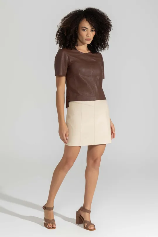 T-Shirt Perfurada Doja Pelica Truffle T-Shirt Perfurada Doja Pelica Truffle