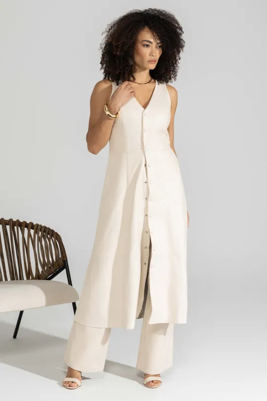 Vestido Solar - Pelica Off White Vestido Solar - Pelica Off White