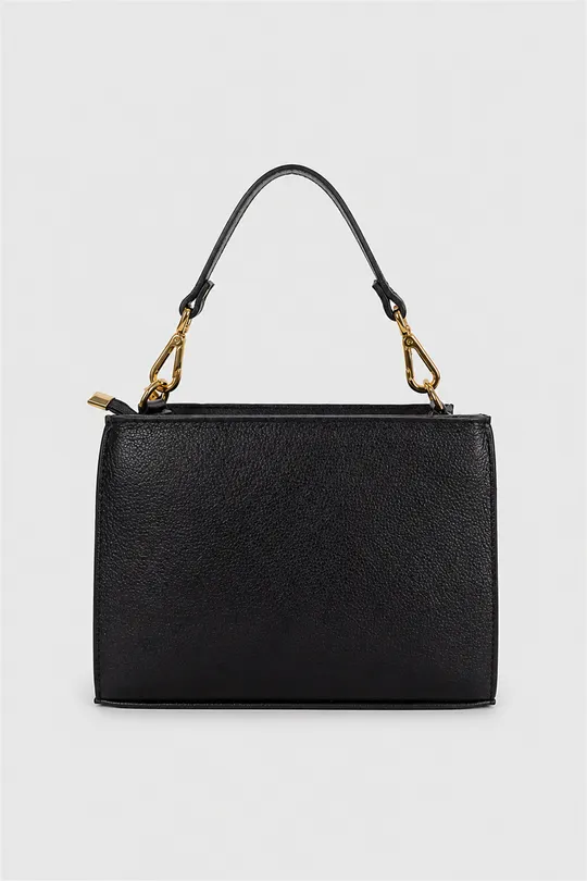 Bolsa de Couro Preta Bolsa de Couro Preta