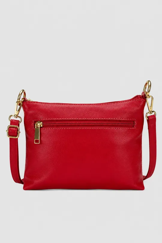 Bolsa de Couro Vermelho Bolsa de Couro Vermelho