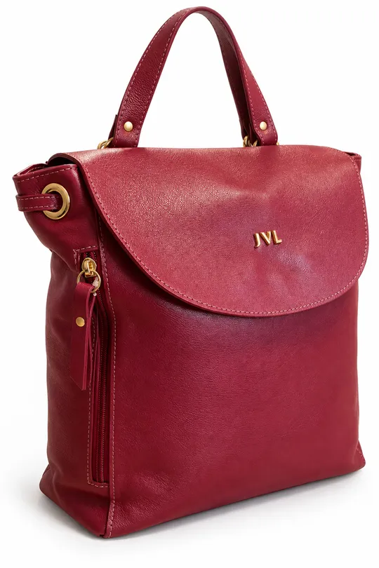 Mochila de Couro Marsala Mochila de Couro Marsala