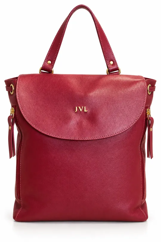 Mochila de Couro Marsala