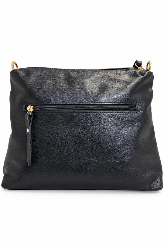 Bolsa de Couro Croco Preto Bolsa de Couro Croco Preto