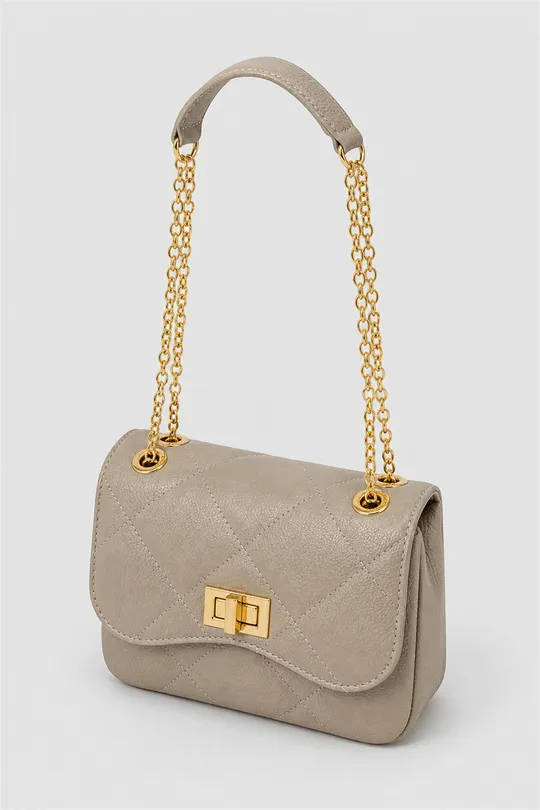 Bolsa de Couro Taupe
