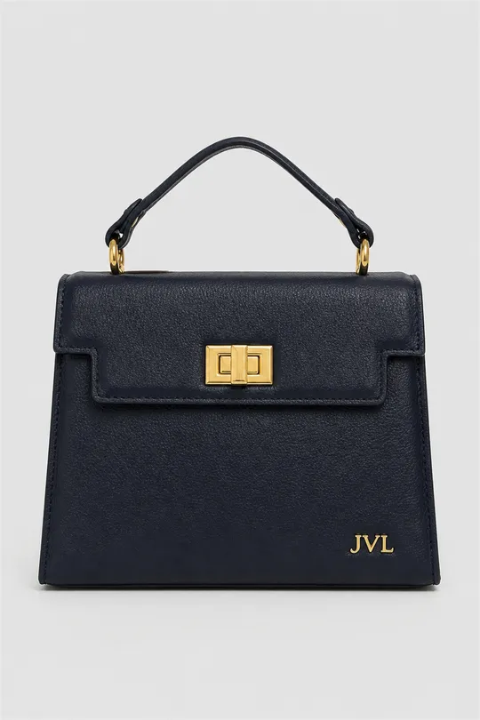 Bolsa Gio de Couro Marinho