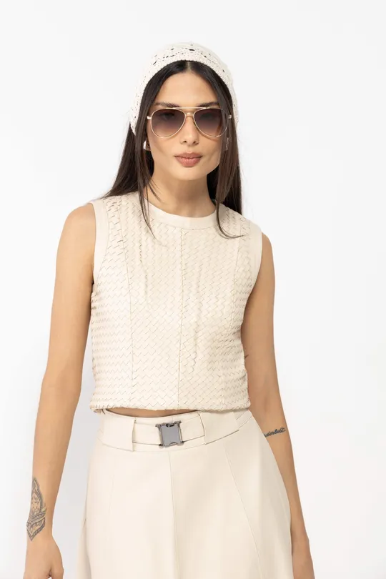 Blusa Arlo - Pelica Off White