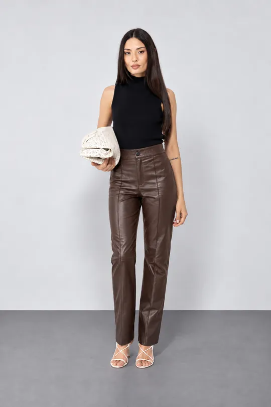 Calça Noa - Pelica Chocolate Calça Noa - Pelica Chocolate