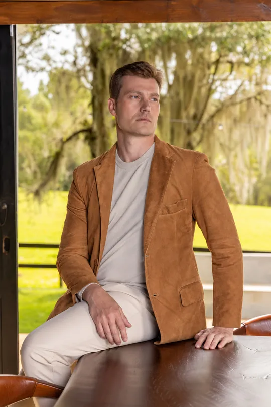 Blazer August - Camurça Caramelo