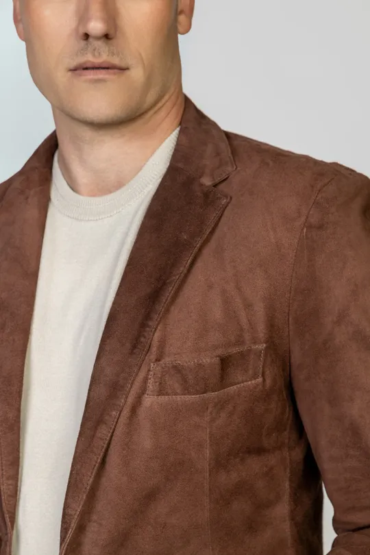 Blazer August - Camurça Chocolate Blazer August - Camurça Chocolate