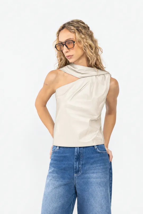 Blusa Rhea - Pelica Off White Blusa Rhea - Pelica Off White