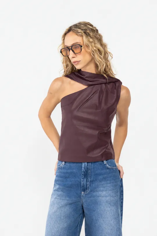Blusa Rhea - Pelica Uva Blusa Rhea - Pelica Uva