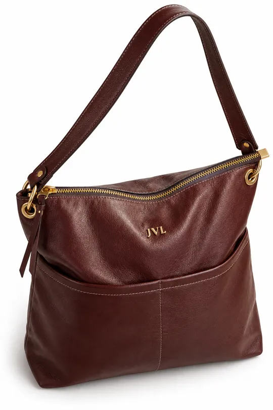 Bolsa de Couro Cozy Pinhão Bolsa de Couro Cozy Pinhão