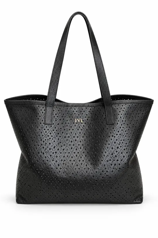 Bolsa Bali Perfurada Preto