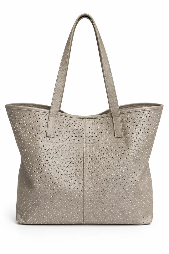 Bolsa Bali Perfurada Taupe Bolsa Bali Perfurada Taupe