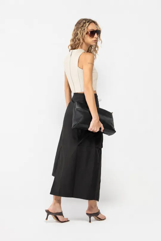 Cropped em Couro Pelica Off White Cropped em Couro Pelica Off White
