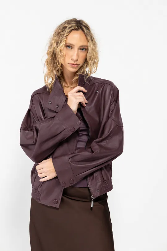 Jaqueta Devon Oversized - Pelica Uva