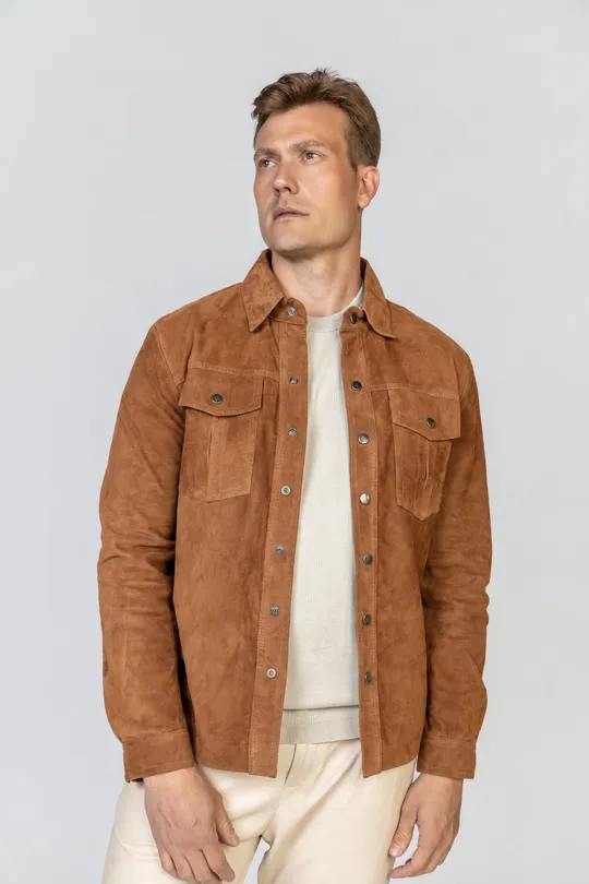 Camisa Roy - Camurça Caramelo Camisa Roy - Camurça Caramelo