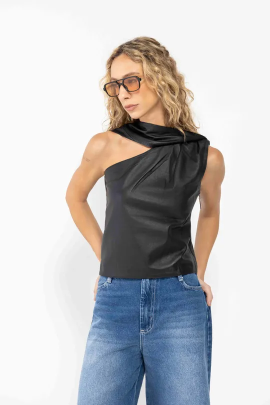 Blusa Rhea - Pelica Preta