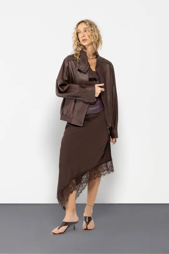 Jaqueta Devon Oversized - Pelica Chocolate Jaqueta Devon Oversized - Pelica Chocolate