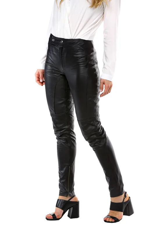 Calça de Couro Preta
